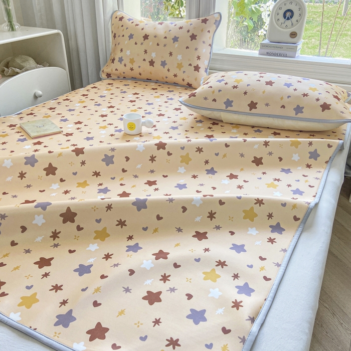 91家纺网 家纺一手货源 找家纺 麋兔 2026新款凉感小冰皮软席席子凉席 星咖