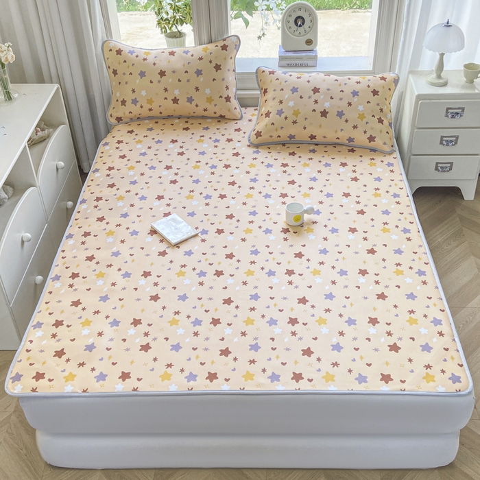 91家纺网 家纺一手货源 找家纺 麋兔 2026新款凉感小冰皮软席席子凉席 星咖