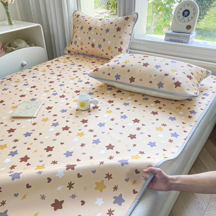 91家纺网 家纺一手货源 找家纺 麋兔 2026新款凉感小冰皮软席席子凉席 星咖