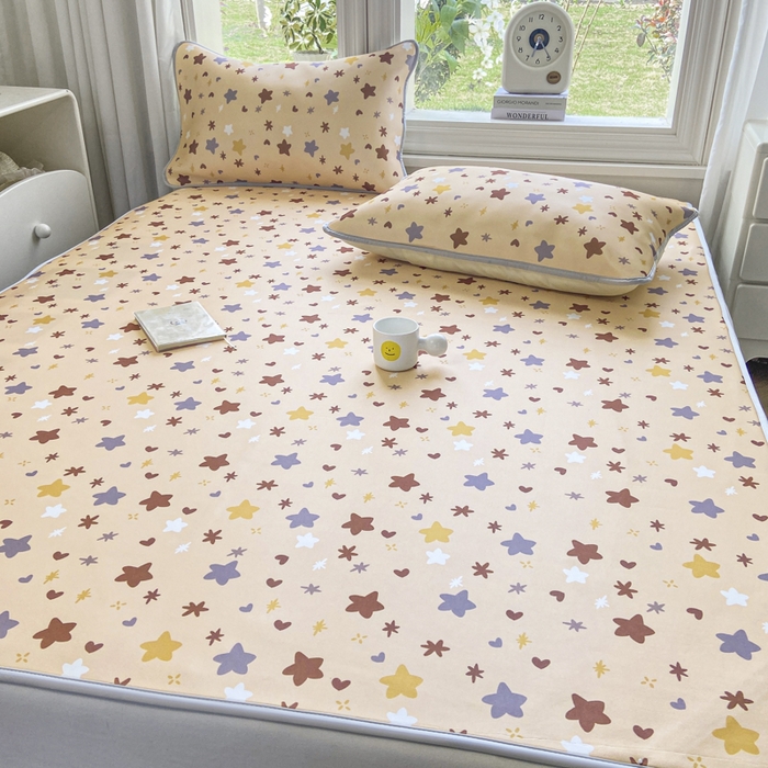 91家纺网 家纺一手货源 找家纺 麋兔 2026新款凉感小冰皮软席席子凉席 星咖