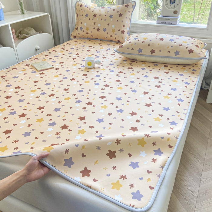 91家纺网 家纺一手货源 找家纺 麋兔 2026新款凉感小冰皮软席席子凉席 星咖