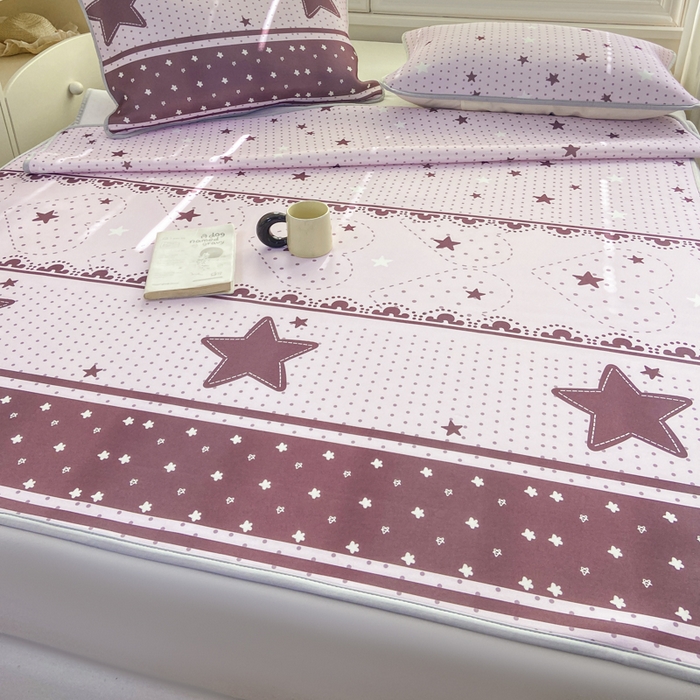 91家纺网 家纺一手货源 找家纺 麋兔 2026新款凉感小冰皮软席席子凉席 星梦