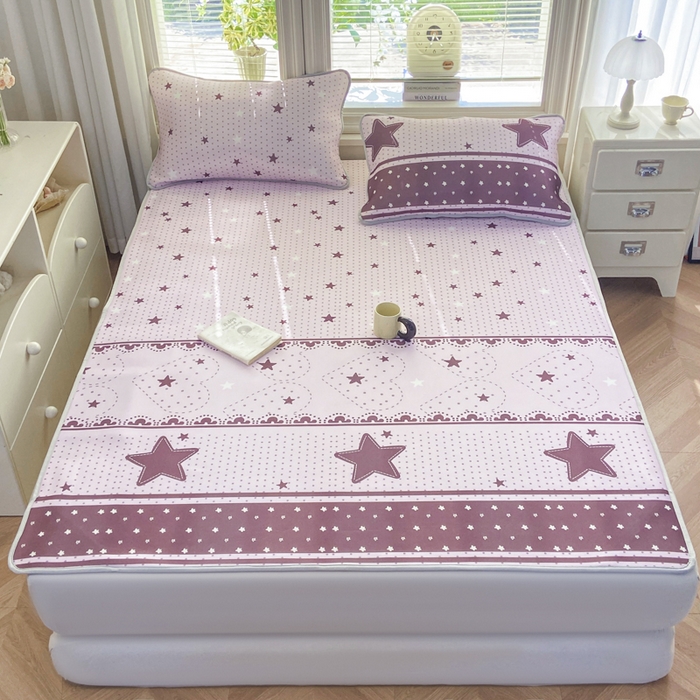 91家纺网 家纺一手货源 找家纺 麋兔 2026新款凉感小冰皮软席席子凉席 星梦