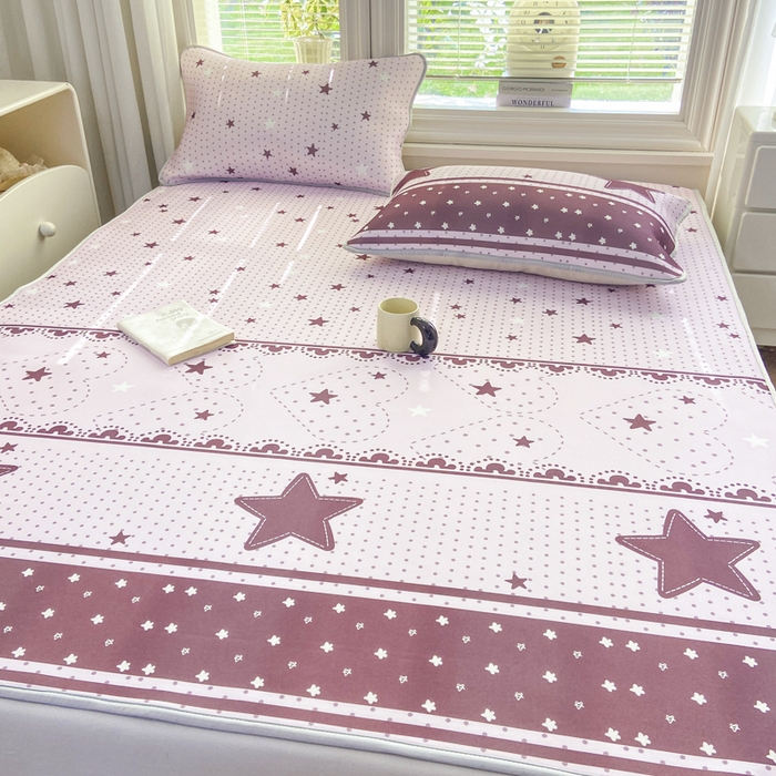 91家纺网 家纺一手货源 找家纺 麋兔 2026新款凉感小冰皮软席席子凉席 星梦