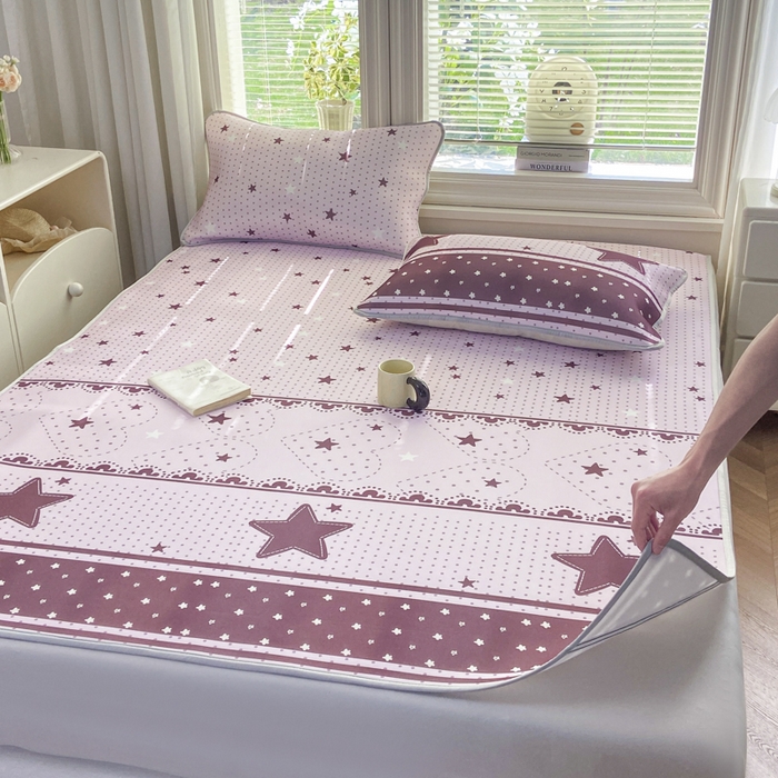 91家纺网 家纺一手货源 找家纺 麋兔 2026新款凉感小冰皮软席席子凉席 星梦