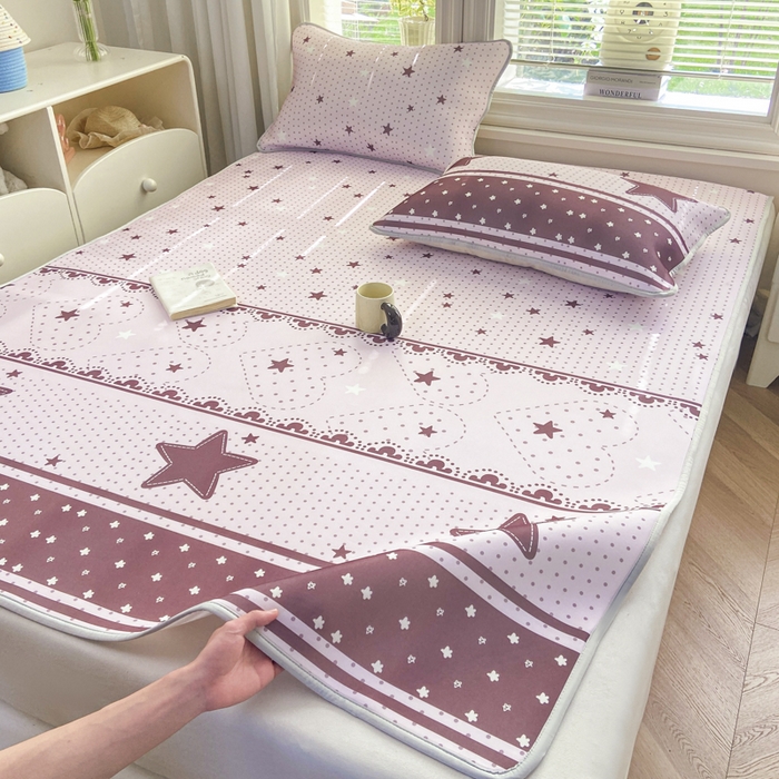 91家纺网 家纺一手货源 找家纺 麋兔 2026新款凉感小冰皮软席席子凉席 星梦