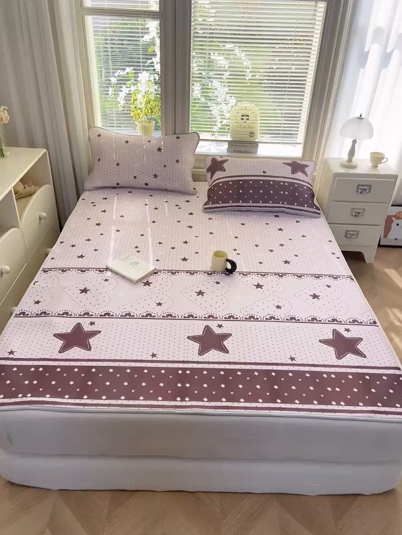 91家纺网 家纺一手货源 找家纺 麋兔 2026新款凉感小冰皮软席席子凉席 星梦