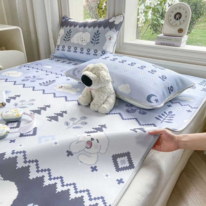 91家纺网 家纺一手货源 找家纺 麋兔 2026新款凉感小冰皮软席席子凉席 雪鹿