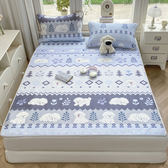 91家纺网 家纺一手货源 找家纺 麋兔 2026新款凉感小冰皮软席席子凉席 雪鹿