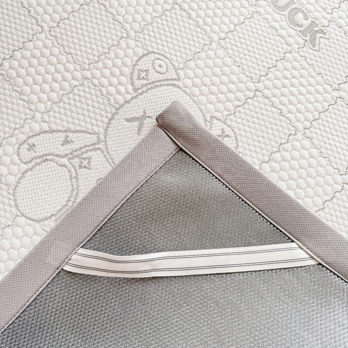 91家纺网 家纺一手货源 找家纺 家喜爱 2026新款冰感豆豆软凉席-高克重 不起球【可提供买家秀】 LUCK小冰熊-灰