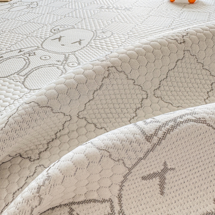 91家纺网 家纺一手货源 找家纺 家喜爱 2026新款冰感豆豆软凉席-高克重 不起球【可提供买家秀】 LUCK小冰熊-灰