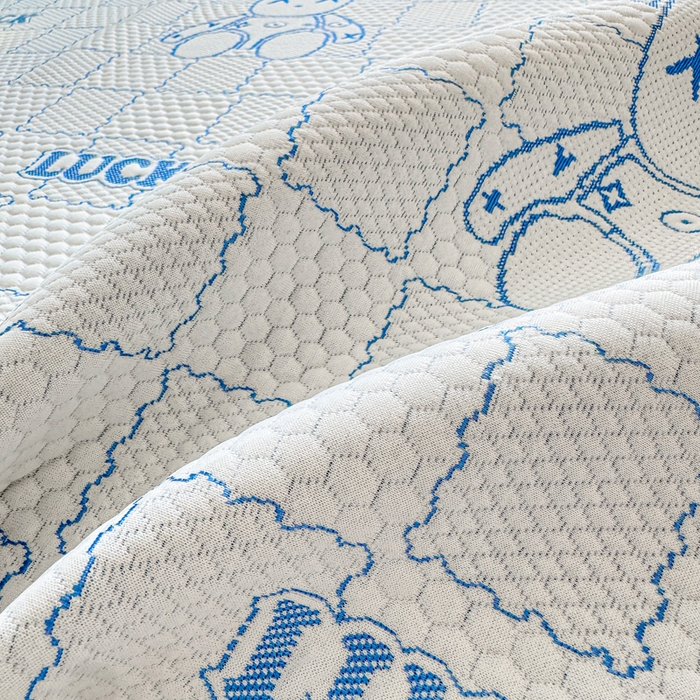 91家纺网 家纺一手货源 找家纺 家喜爱 2026新款冰感豆豆软凉席-高克重 不起球【可提供买家秀】 LUCK小冰熊-蓝