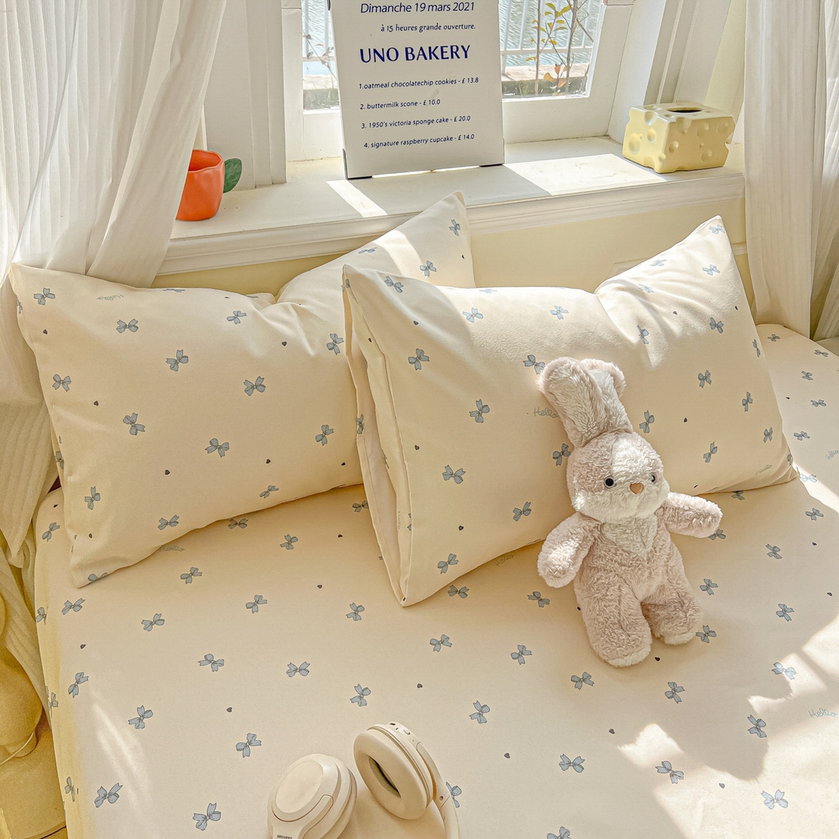 91家纺网 家纺一手货源 找家纺 韩巢家纺 2026新款老粗布床笠春夏季凉席席子热销款防滑床笠单件 兰相思【老粗布】