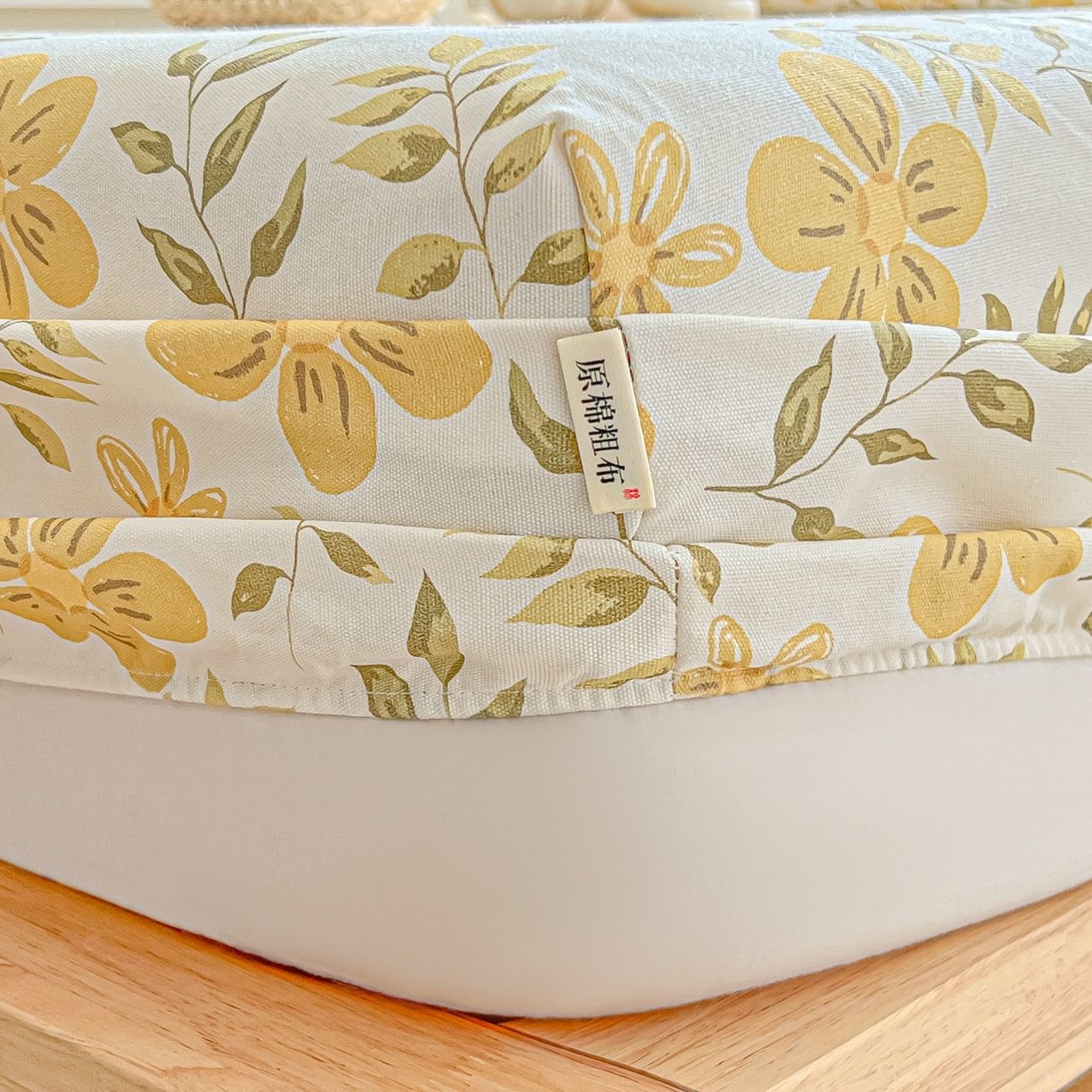 91家纺网 家纺一手货源 找家纺 韩巢家纺 2026新款老粗布床笠春夏季凉席席子热销款防滑床笠单件 暖阳【老粗布】