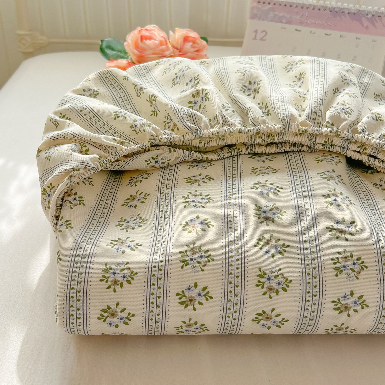 韩巢家纺 2026新款老粗布床笠春夏季凉席席子热销款防滑床笠单件 素雅【老粗布】