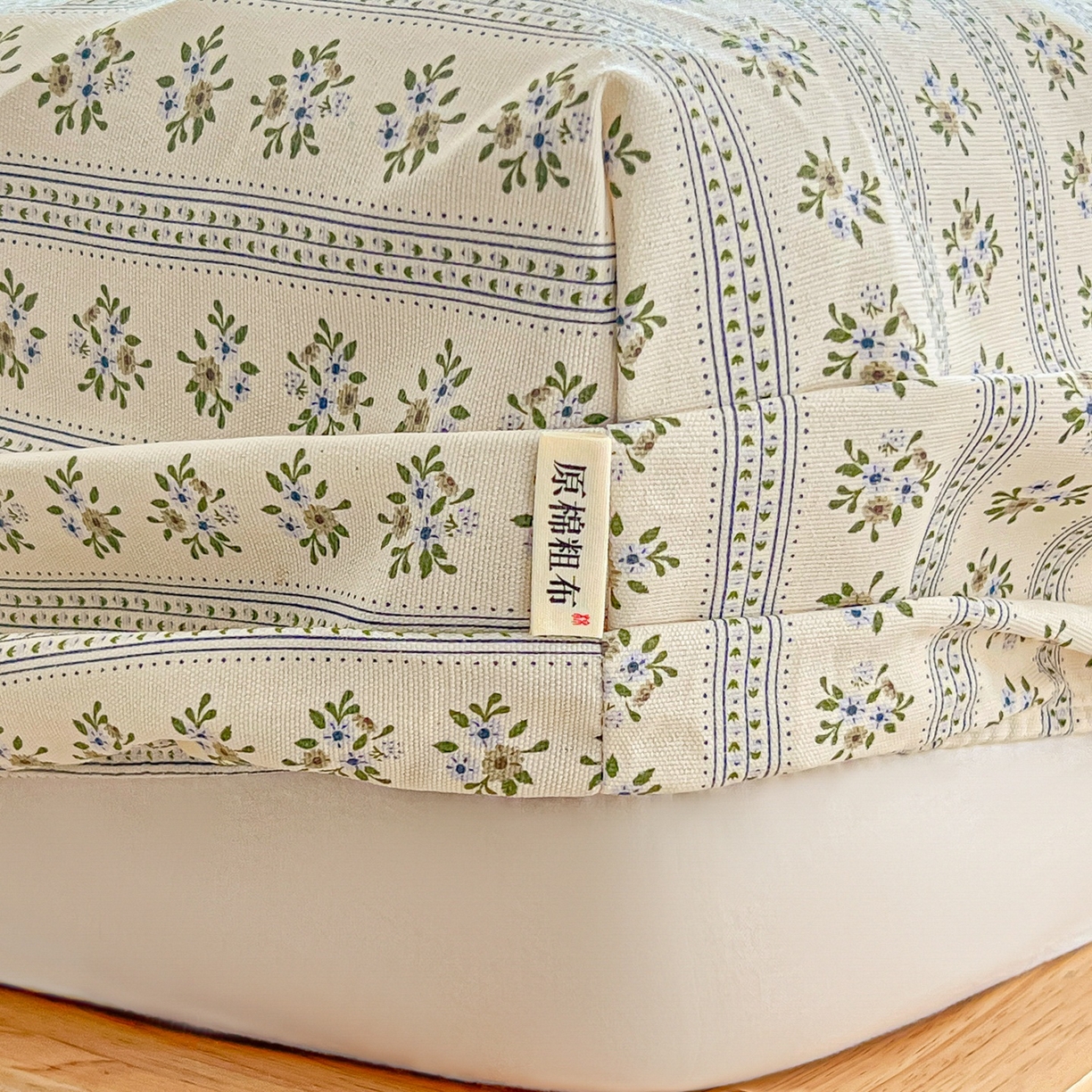 91家纺网 家纺一手货源 找家纺 韩巢家纺 2026新款老粗布床笠春夏季凉席席子热销款防滑床笠单件 素雅【老粗布】