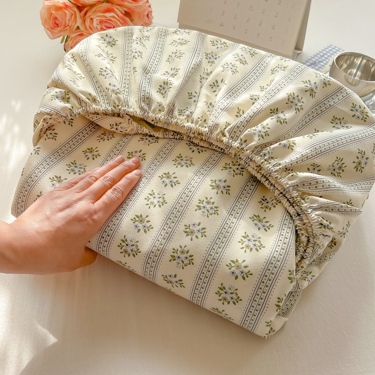 91家纺网 家纺一手货源 找家纺 韩巢家纺 2026新款老粗布床笠春夏季凉席席子热销款防滑床笠单件 素雅【老粗布】