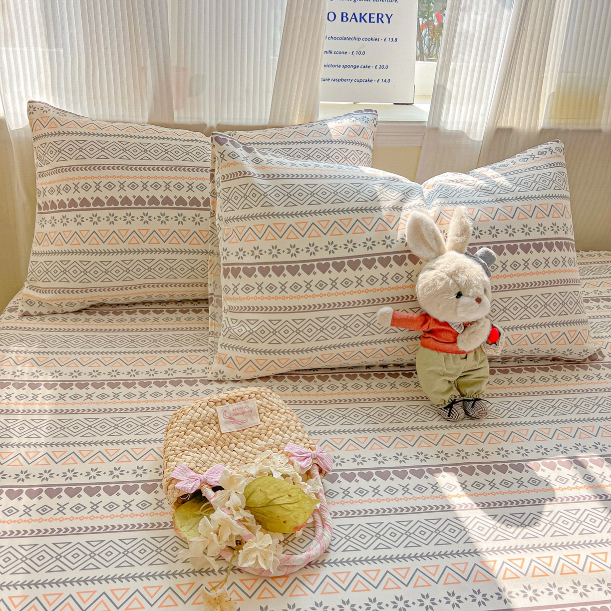 91家纺网 家纺一手货源 找家纺 韩巢家纺 2026新款老粗布床笠春夏季凉席席子热销款防滑床笠单件 逸趣【老粗布】