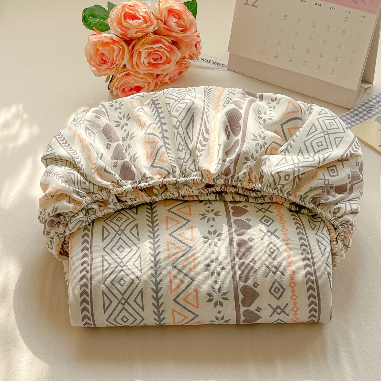 91家纺网 家纺一手货源 找家纺 韩巢家纺 2026新款老粗布床笠春夏季凉席席子热销款防滑床笠单件 逸趣【老粗布】