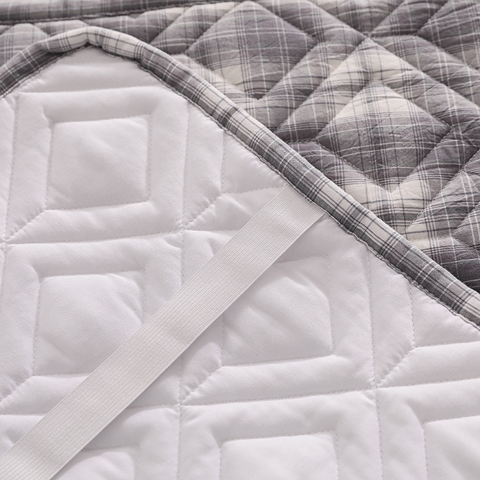 91家纺网 家纺一手货源 找家纺 缦彩 2026新款A类全棉纯棉水洗棉新疆棉花芯枕巾 舒然-灰