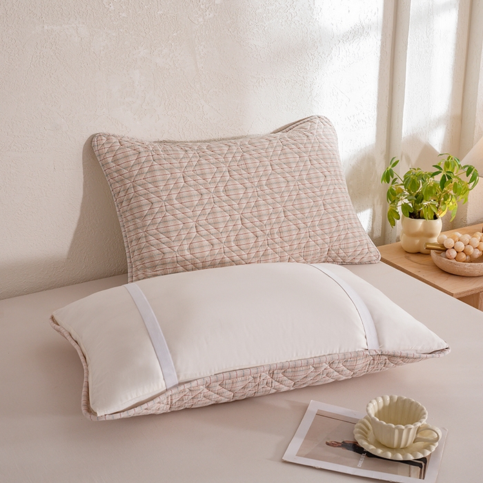 91家纺网 家纺一手货源 找家纺 缦彩 2026新款A类全棉纯棉水洗棉新疆棉花芯枕巾 如约-咖