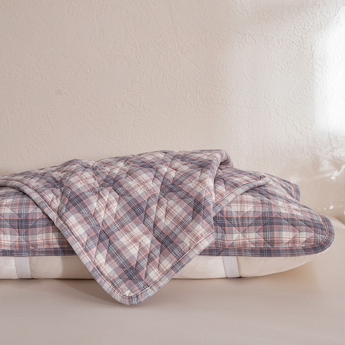 91家纺网 家纺一手货源 找家纺 缦彩 2026新款A类全棉纯棉水洗棉新疆棉花芯枕巾 舒然-粉