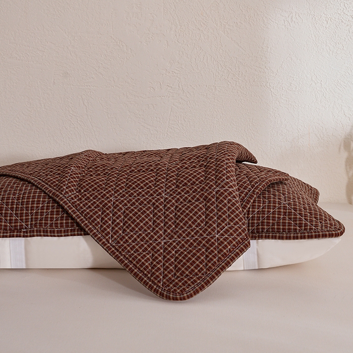 91家纺网 家纺一手货源 找家纺 缦彩 2026新款A类全棉纯棉水洗棉新疆棉花芯枕巾 摩卡