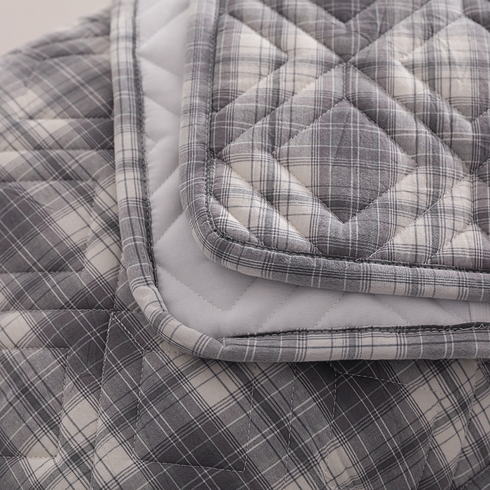 91家纺网 家纺一手货源 找家纺 缦彩 2026新款A类全棉纯棉水洗棉新疆棉花芯枕巾 舒然-灰