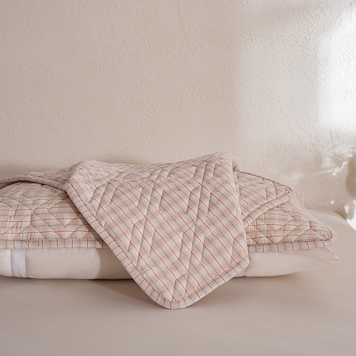 91家纺网 家纺一手货源 找家纺 缦彩 2026新款A类全棉纯棉水洗棉新疆棉花芯枕巾 如约-咖