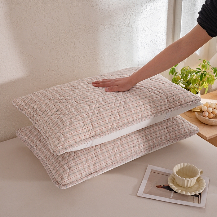 91家纺网 家纺一手货源 找家纺 缦彩 2026新款A类全棉纯棉水洗棉新疆棉花芯枕巾 如约-咖