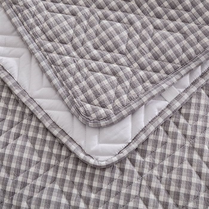 91家纺网 家纺一手货源 找家纺 缦彩 2026新款A类全棉纯棉水洗棉新疆棉花芯枕巾 织里-灰