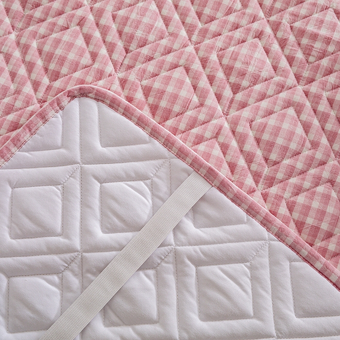 91家纺网 家纺一手货源 找家纺 缦彩 2026新款A类全棉纯棉水洗棉新疆棉花芯枕巾 织里-粉