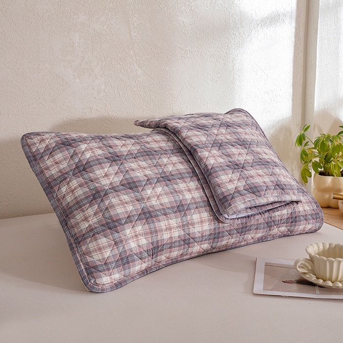 91家纺网 家纺一手货源 找家纺 缦彩 2026新款A类全棉纯棉水洗棉新疆棉花芯枕巾 舒然-粉