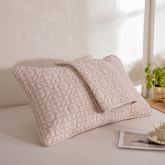 91家纺网 家纺一手货源 找家纺 缦彩 2026新款A类全棉纯棉水洗棉新疆棉花芯枕巾 如约-咖