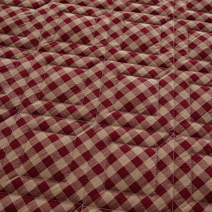 91家纺网 家纺一手货源 找家纺 缦彩 2026新款A类全棉纯棉水洗棉新疆棉花芯枕巾 星茴-红