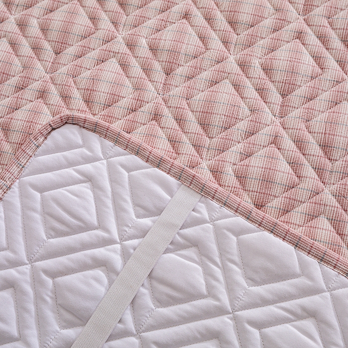 91家纺网 家纺一手货源 找家纺 缦彩 2026新款A类全棉纯棉水洗棉新疆棉花芯枕巾 如约-粉