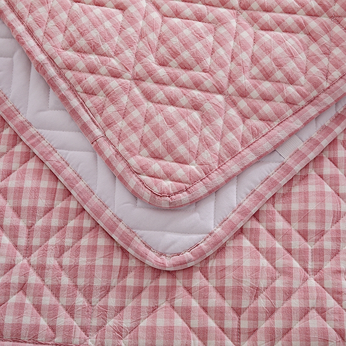 91家纺网 家纺一手货源 找家纺 缦彩 2026新款A类全棉纯棉水洗棉新疆棉花芯枕巾 织里-粉