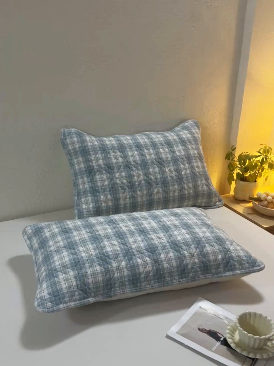 91家纺网 家纺一手货源 找家纺 缦彩 2026新款A类全棉纯棉水洗棉新疆棉花芯枕巾 舒然-兰