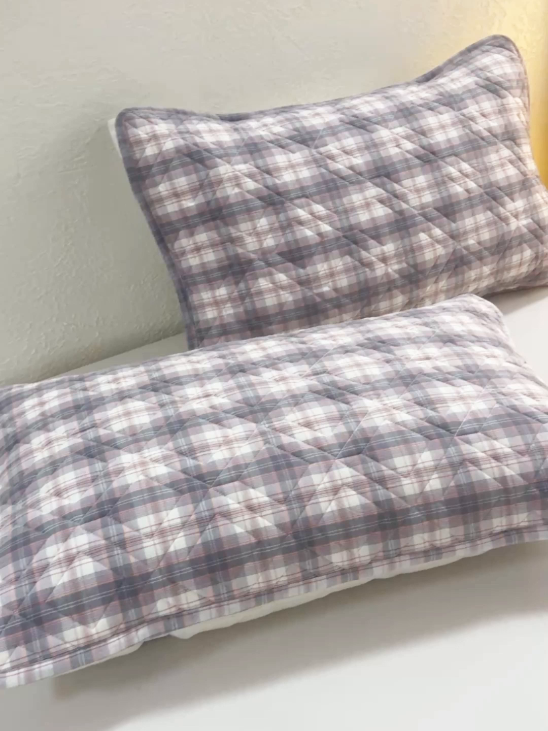 91家纺网 家纺一手货源 找家纺 缦彩 2026新款A类全棉纯棉水洗棉新疆棉花芯枕巾 舒然-粉