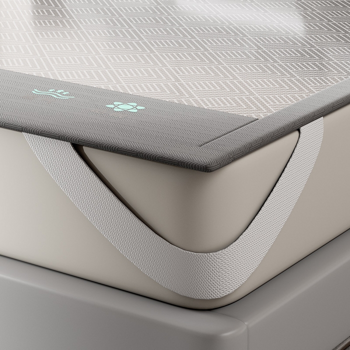 91家纺网 家纺一手货源 找家纺 永旺家纺 2026新款A类菱形格冰丝席凉席席子 灰色