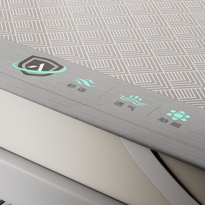 91家纺网 家纺一手货源 找家纺 永旺家纺 2026新款A类菱形格冰丝席凉席席子 灰色