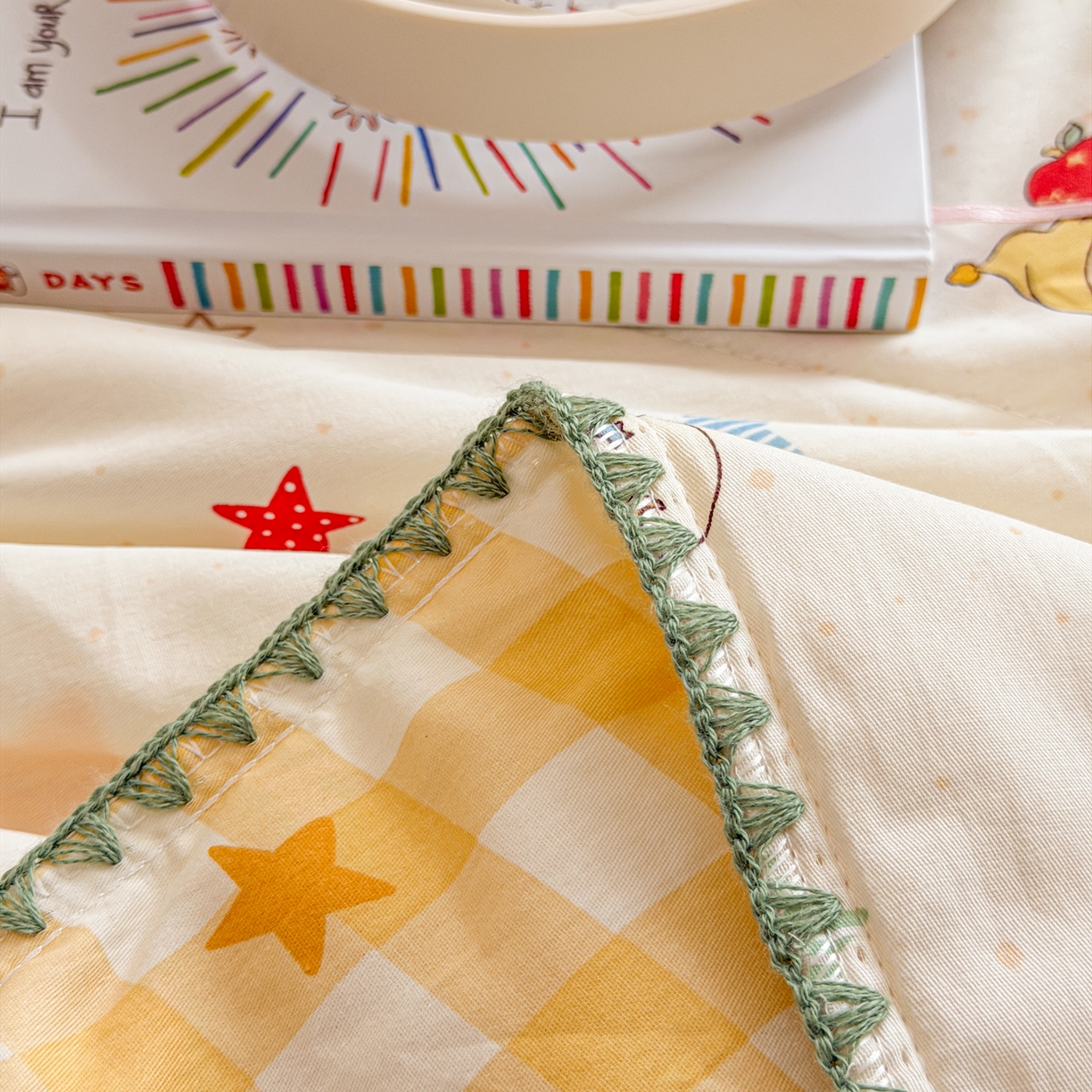 91家纺网 家纺一手货源 找家纺 （总）简宜家居（朝初家纺） 2026新款全棉花卉卡通系列贝壳边夏被四件套