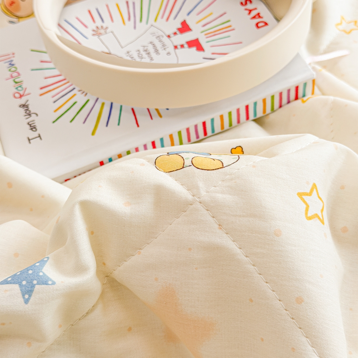 91家纺网 家纺一手货源 找家纺 （总）简宜家居（朝初家纺） 2026新款全棉花卉卡通系列贝壳边夏被四件套