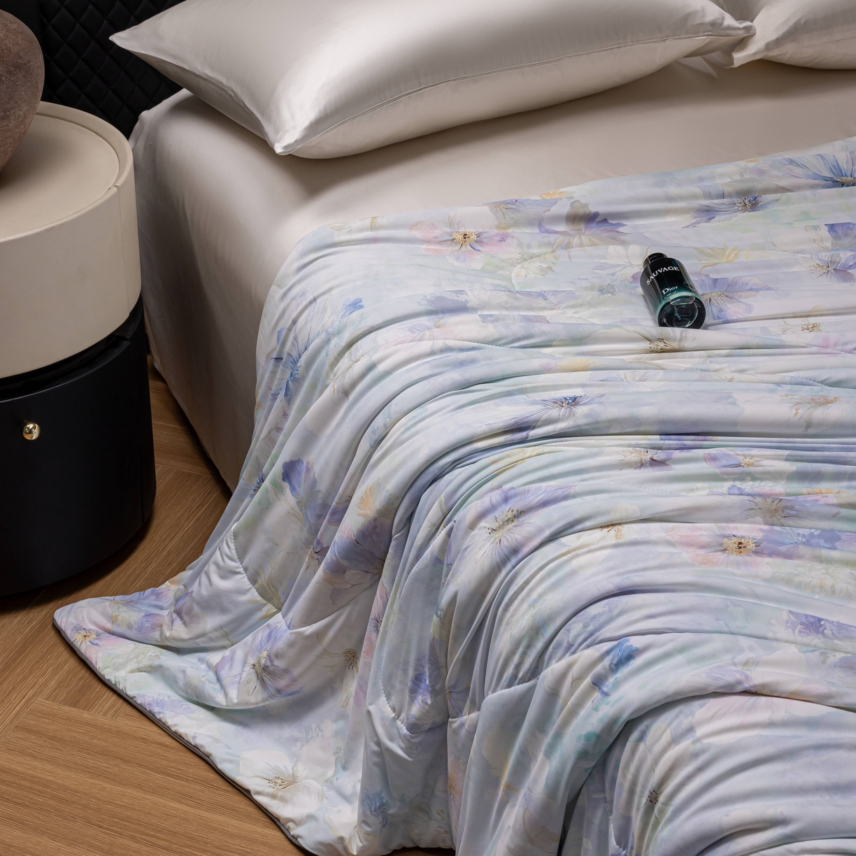 丽卡家纺 2026春夏新品锦氨醋酸印花夏被空调被夏凉被浅夏繁花 雅韵花开