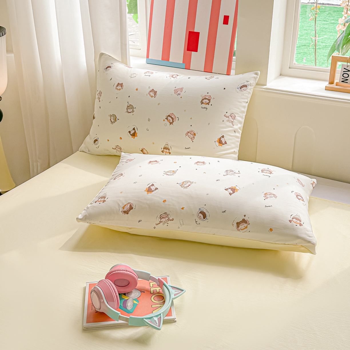 91家纺网 家纺一手货源 找家纺 颜选 2026新款水洗棉夏被夏凉被空调被四件套 空调被小盯