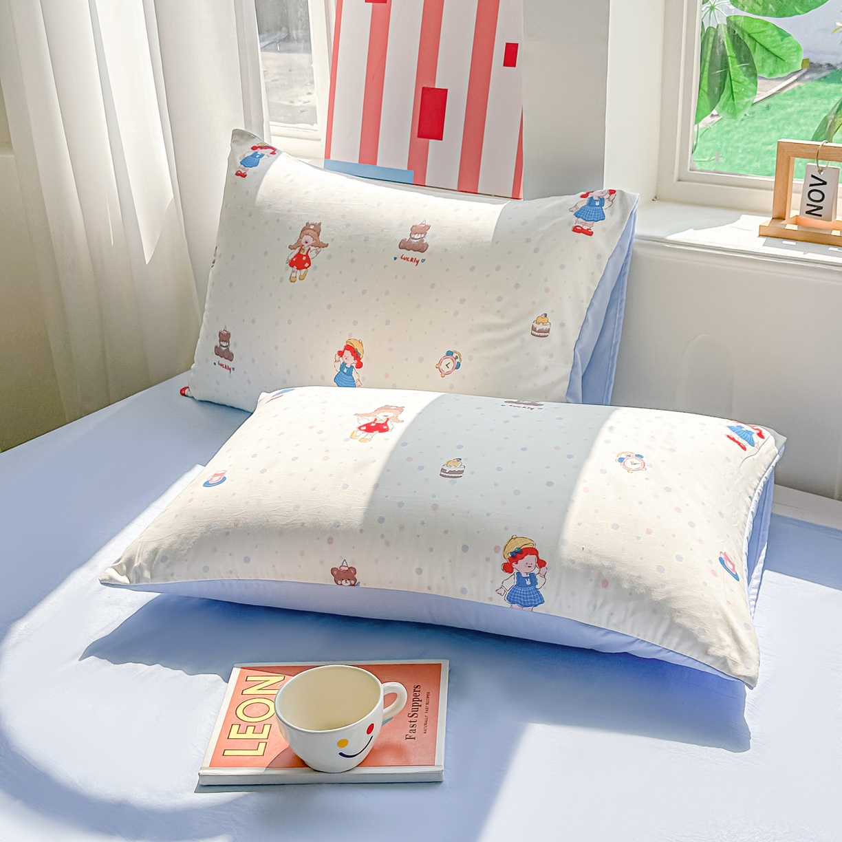 91家纺网 家纺一手货源 找家纺 颜选 2026新款水洗棉夏被夏凉被空调被四件套 空调被小女孩