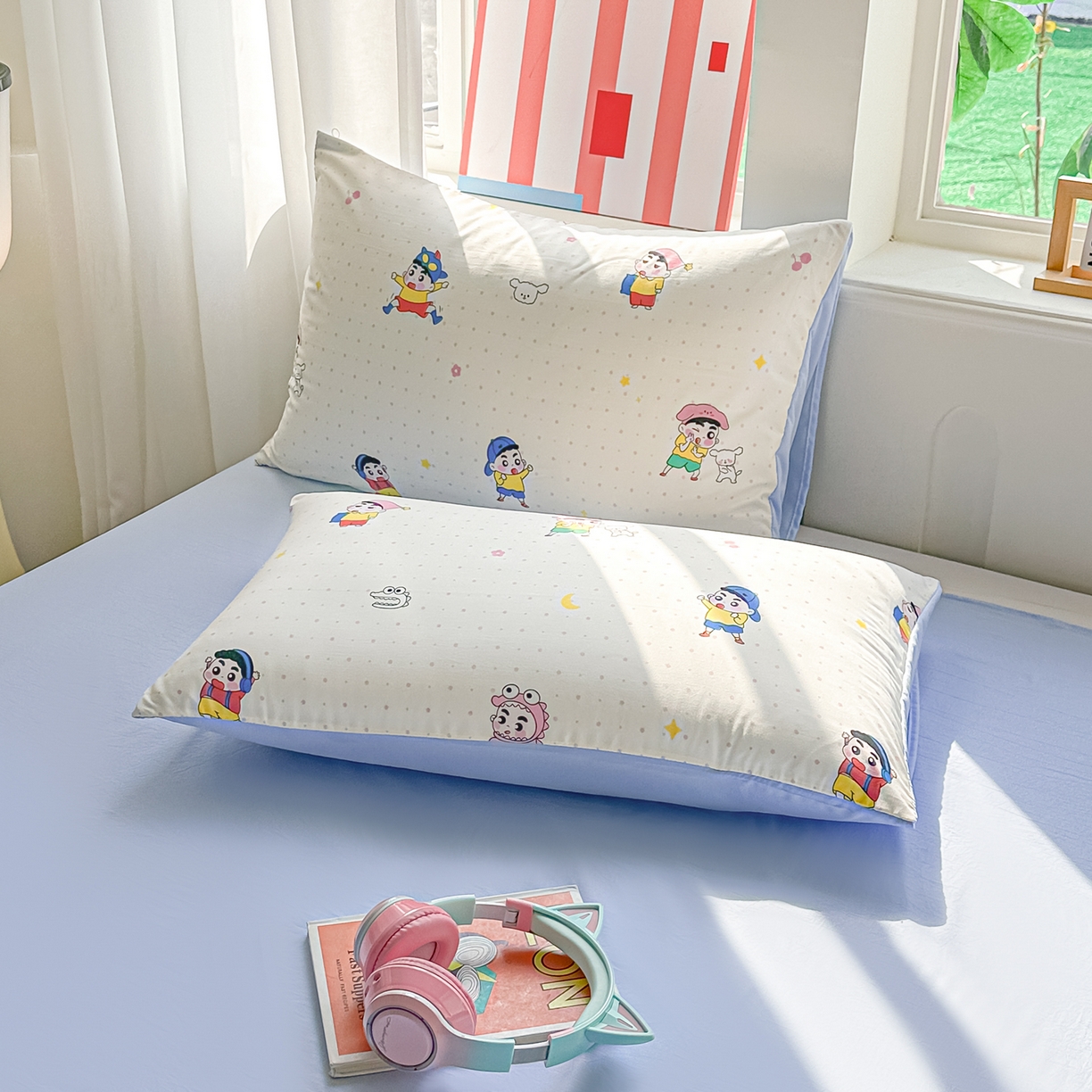 91家纺网 家纺一手货源 找家纺 颜选 2026新款水洗棉夏被夏凉被空调被四件套 空调被小新星