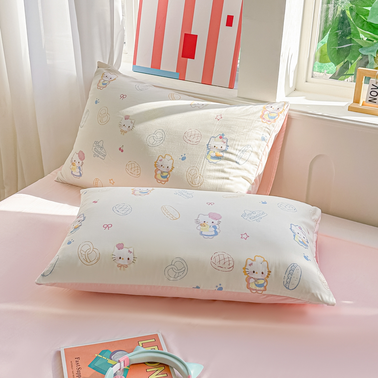 91家纺网 家纺一手货源 找家纺 颜选 2026新款水洗棉夏被夏凉被空调被四件套 空调被喵喵时光