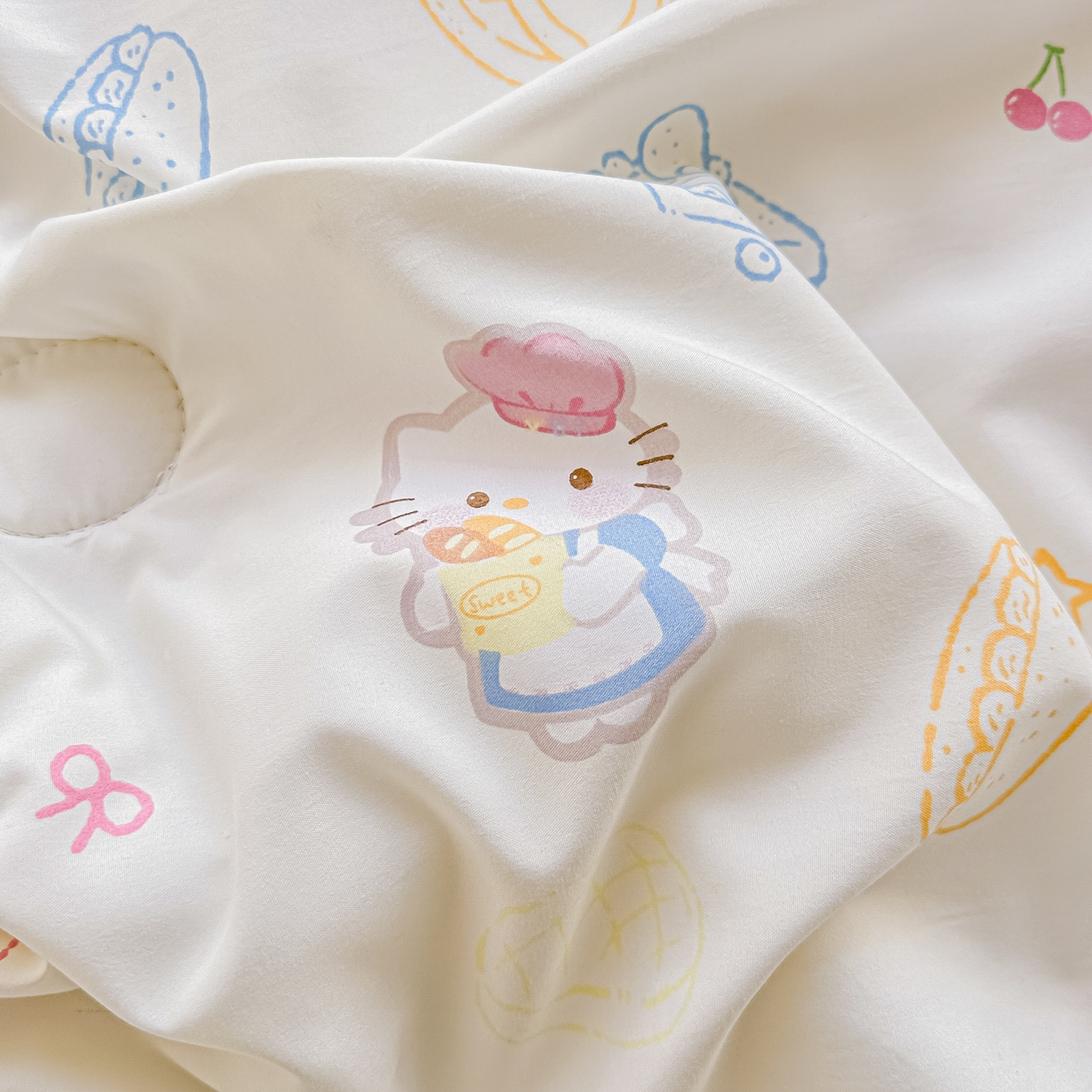 91家纺网 家纺一手货源 找家纺 颜选 2026新款水洗棉夏被夏凉被空调被四件套 空调被喵喵时光