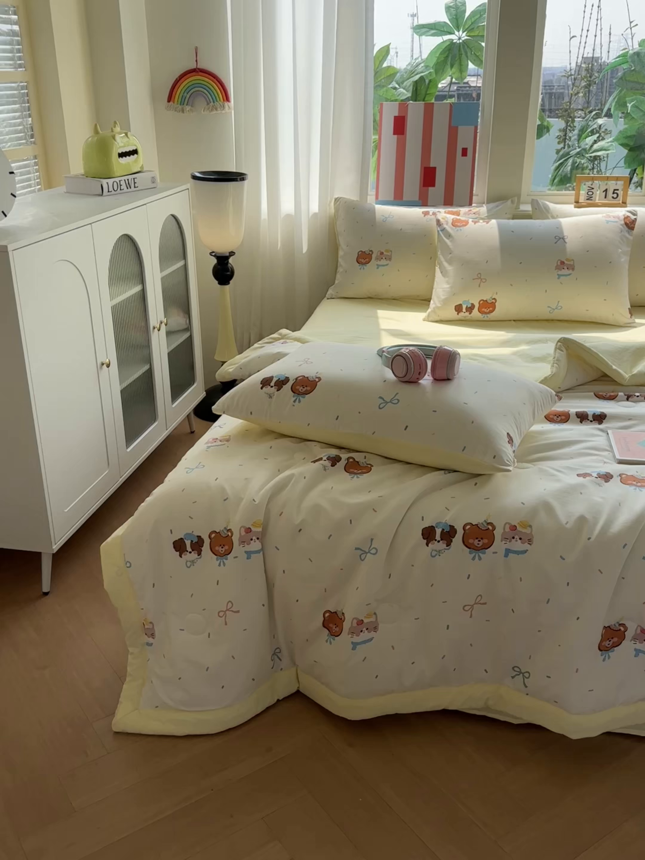 91家纺网 家纺一手货源 找家纺 （总）颜选 2026新款水洗棉夏被夏凉被空调被四件套